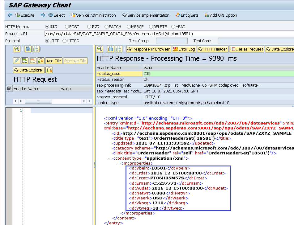 SAP Gateway client /iwfnd/gw_client