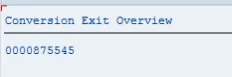 Conversion Exit