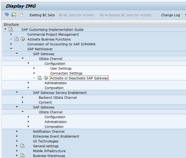 SPRO for OData