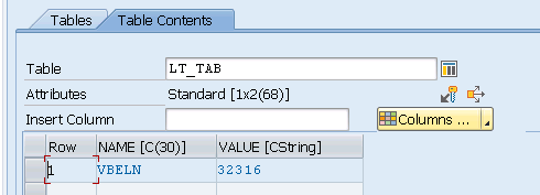 debugging result