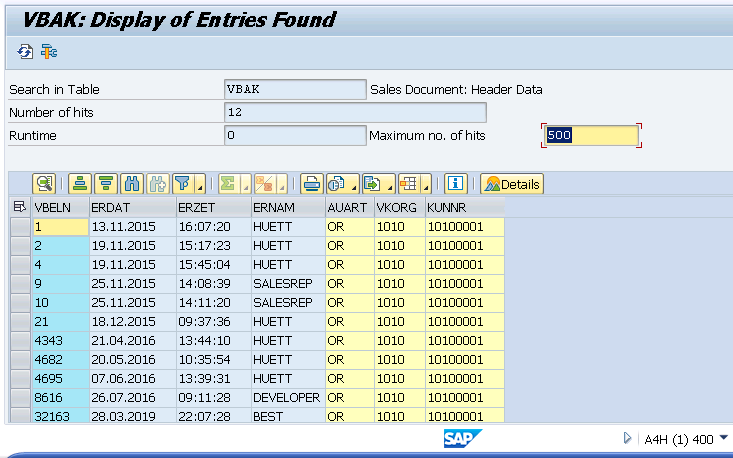 SE16N Transaction