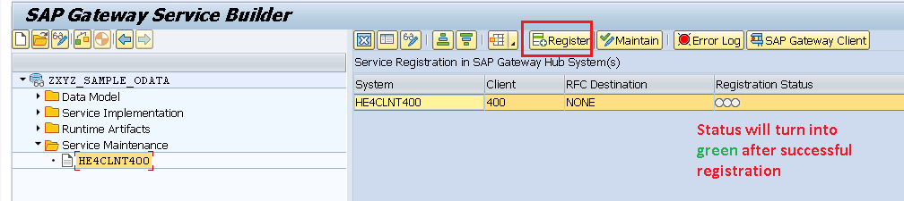 Register service