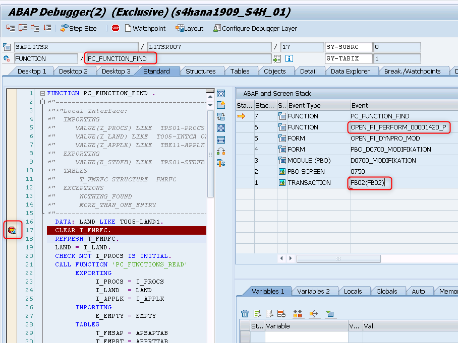 Find BTE using debugging